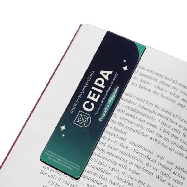 Separador de libro magnético para la institución educativa CEIPA.