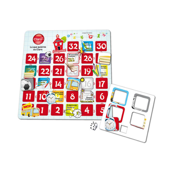 Juego de escaleras magnético personalizado con tablero numerado y fichas imantadas.